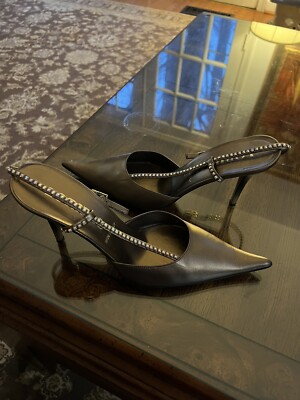 Italian Loriblu Leather Heels Pumps Shoes Women's Size 39.
