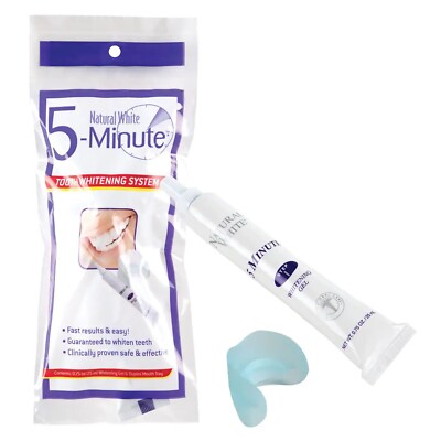 Natürliches weißes 5-Minuten-Zahnpoliersystem, 5er-Pack, EU-VERKÄUFER
