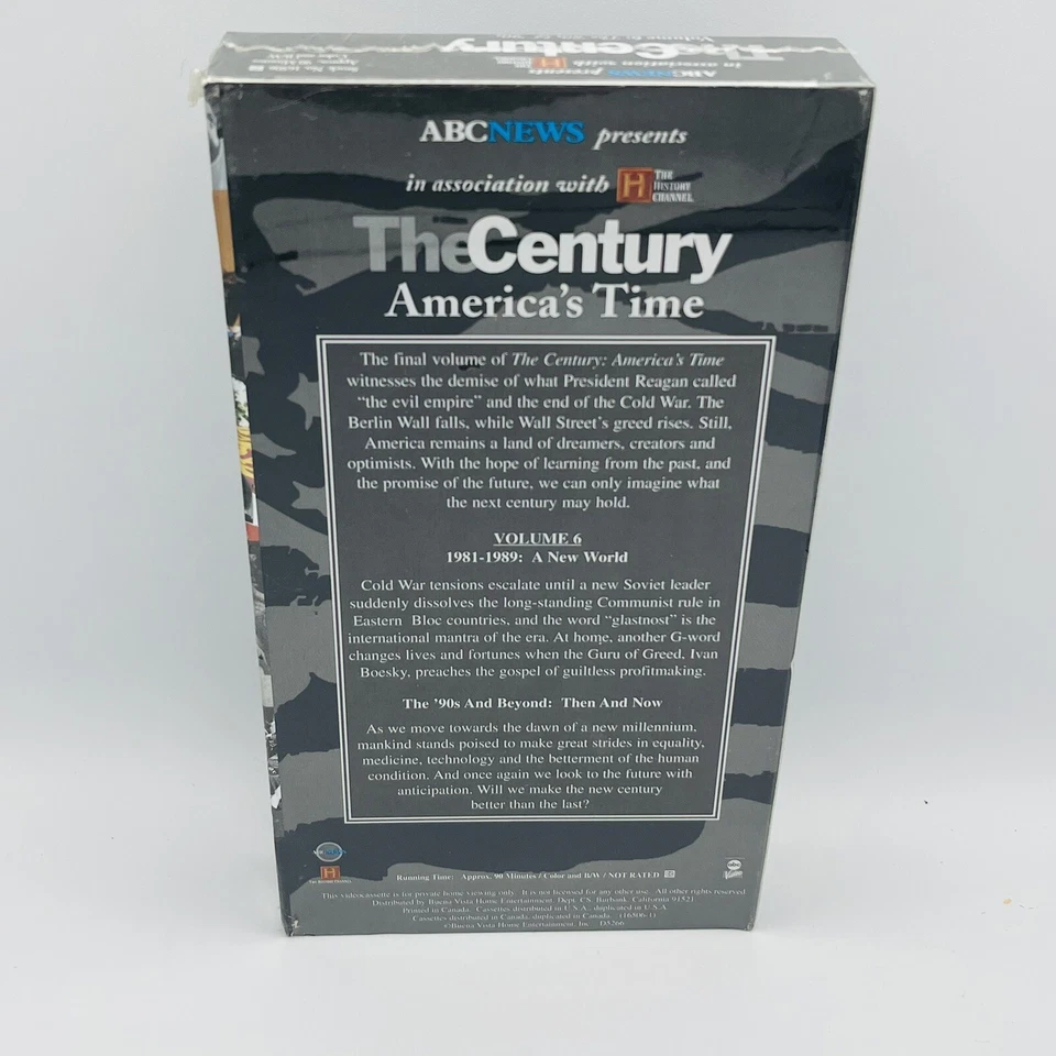 THE CENTURY, AMERICA’S TIME PETER JENNINGS Vol. 6 The 80s & 90s, VHS New Sealed - Image 3 of 4