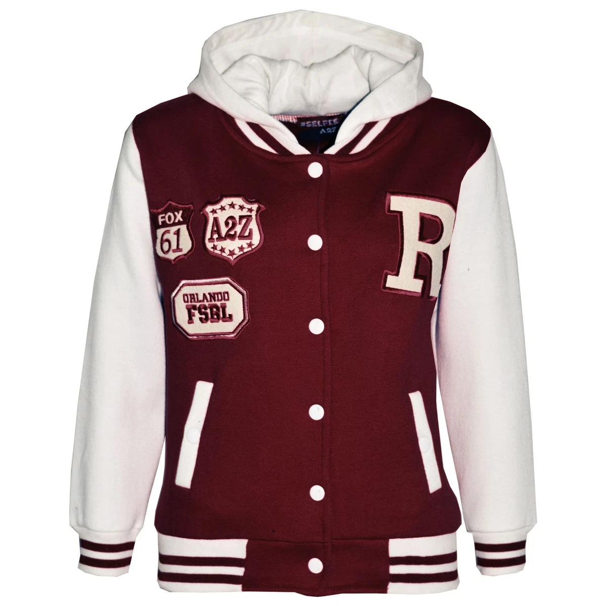 Hooded top baseball jacket