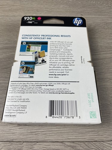 HP 920XL Ink Cartridge Magenta CD973AN New Sealed - Picture 5 of 6