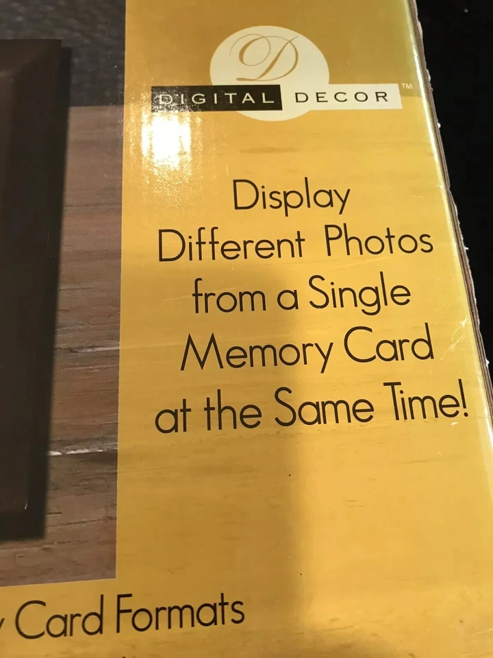 Digital Decor DPF770 Dual Screen 7” Color LCD Picture Frame Factory Sealed - Image 2 of 4