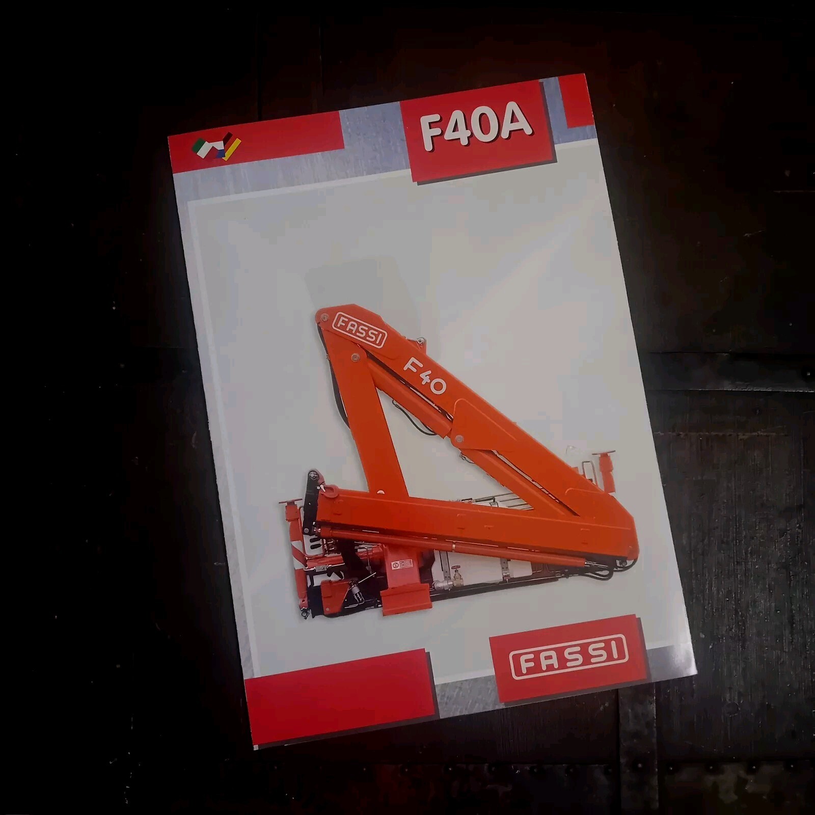 Brochure FASSI BERGAMO GRU IDRAULICHE F40 A AUTOCARRI Trucks CRANE