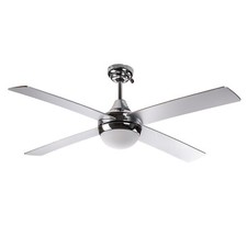 Deckenventilator Ventilator Granada silber Ø 130 cm mit Lampe + Fernbedienung
