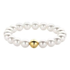 Ti Sento Milano Armband mit Muschelkernperlen vergoldet 23013YP (19 cm)