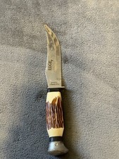 Vintage Fixed Blade Bowie Knife EDGE MARK BRASIL 22504