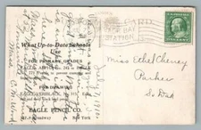 Eagle PENCIL Co Advertising NYC Antique School Supplies Postcard~Boston 1910