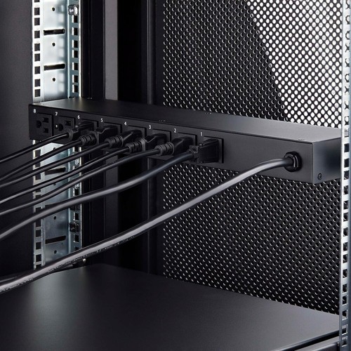 8ft. Rack-Mount PDU: 1U Power Strip with 15A Circuit Breaker and Safety Features - Picture 8 of 11
