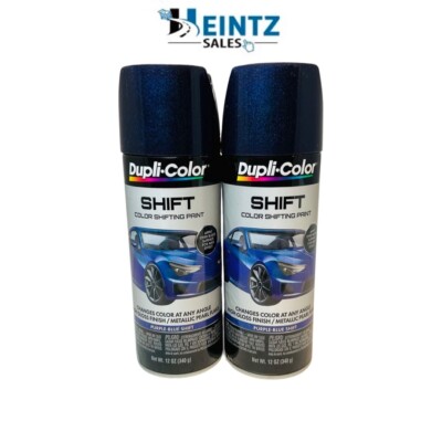 Duplicolor SH501- 2 PACK Purple-Blue SHIFT Color-Shifting Spray Paint - 12 oz.