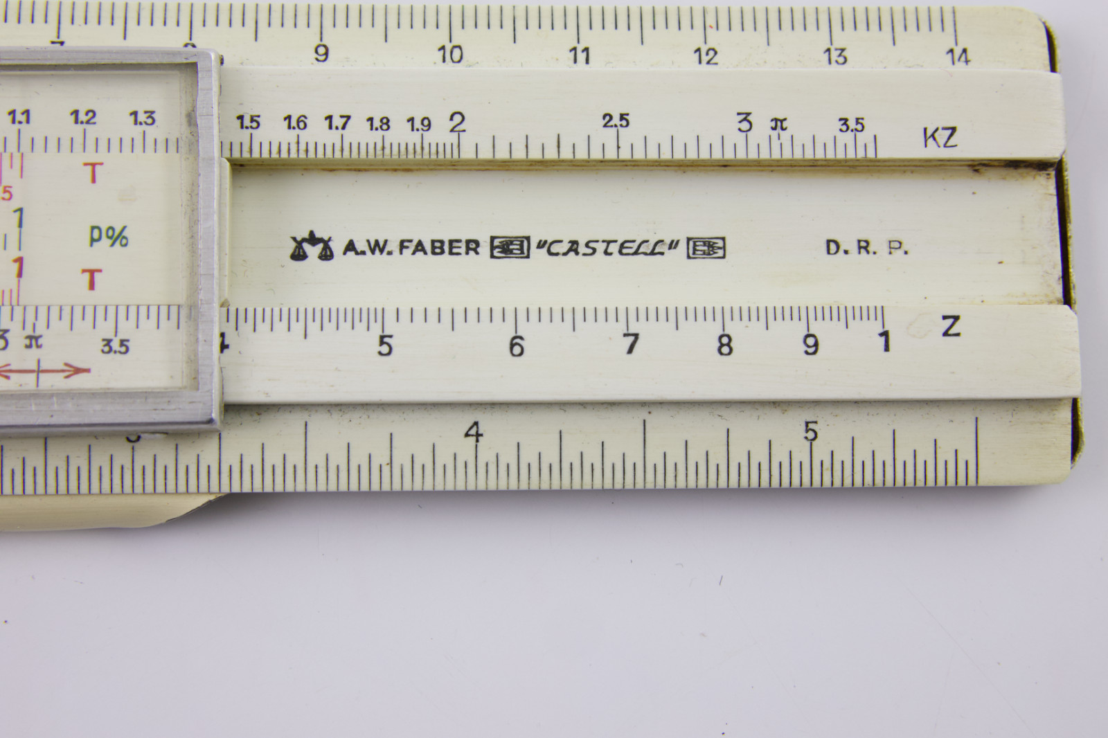 '50s Vintage A.W. Faber Castell Addiator 67/22 R Kleindisponent Slide Rule