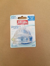 Playtex Nipples, VentAire Wide Large, Slow Flow 0-3m Silicone, DropIns 2005-2008
