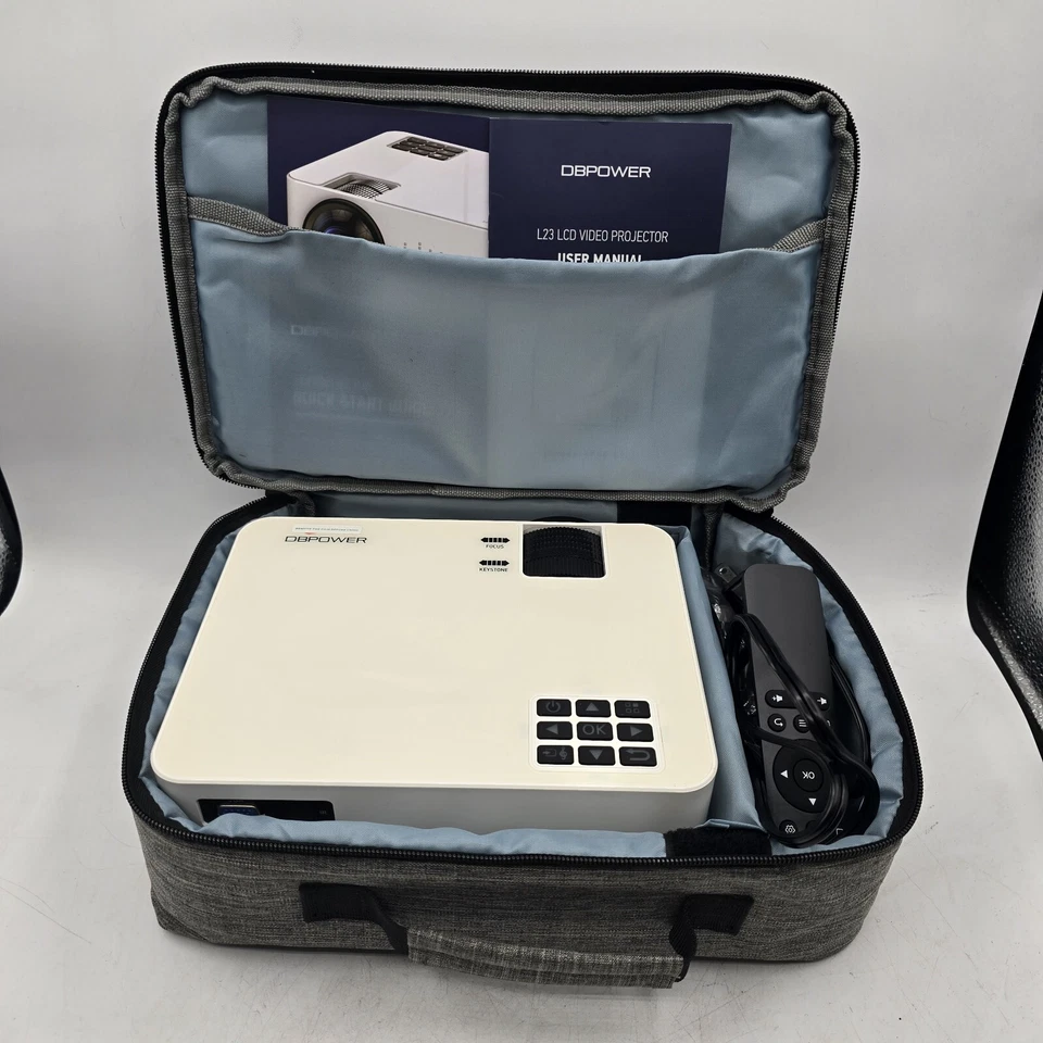 DBPower L23 LCD VIDEO PROJECTOR HDMI USB VGA AUX AV Works Tested - Image 4 of 4
