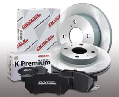 DIXCEL For Subaru 1999-2004 Sambar TT1 TT2 TV1 TV2 Front Brake Rotors, Pads Set
