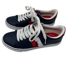 Polo Ralph Lauren Boy's Size 5 Westcott-II-PS Sneakers Navy Red Shoes New