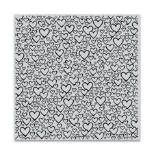 Hero Arts "BURSTING WITH LOVE" Background Cling Bold Prints Stamp 6"x6" 2019
