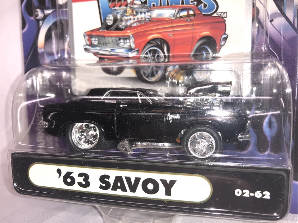Muscle Machines ‘63 Plymouth Savoy FUNLINE 2002 1:64 Die Cast Car - Image 3 of 4
