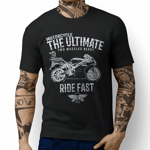 Camiseta JL Ultimate Illustration For A Ducati 999 para Fanático de Motocicleta - Imagen 2 de 24