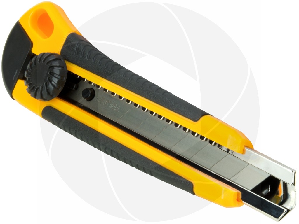 Utility Knife Ratchet Wheel Retractable Snap Off Razor Large Blade Box Cutter