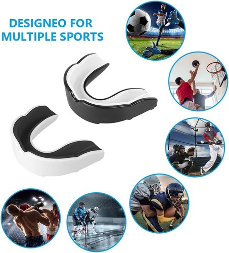Flintronic Sport Zahnschutz, Sport Mundschutz, 2 Stück Mundschutz Boxen, mit - Bild 7 von 9