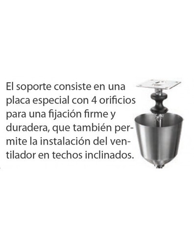 Ventilatore da soffitto Vortice 61020 NORDIK BASE PESANTE 120 cm Grigio - Foto 10 di 10
