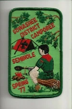 1977 Sowashee District Camporee Seminole Spring patch