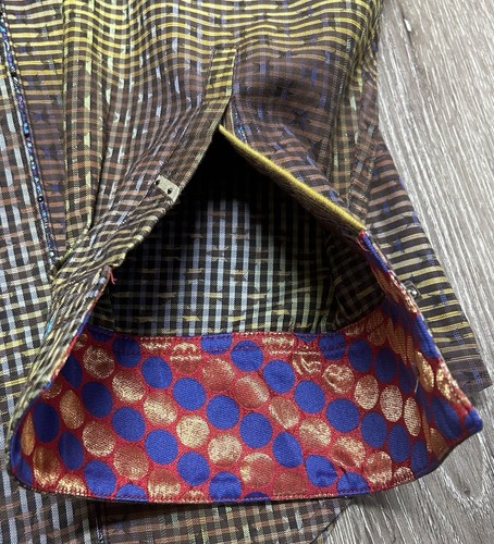 Robert Graham Shirt Mens 2XL Limited Edition Polyester Silk Metallic Sequin - Picture 4 of 24