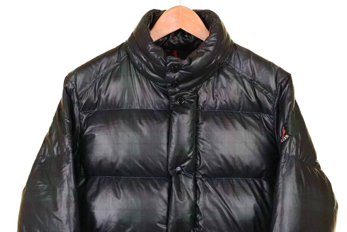 Moncler cheap plaid puffer