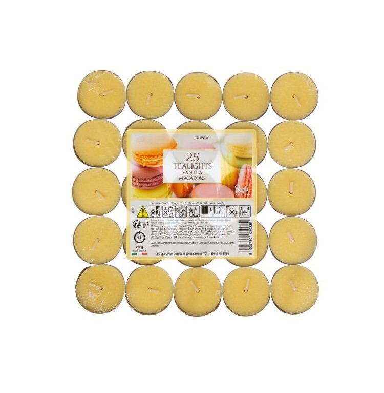 1500 VANILLA Tea Lights Candles Scented Fragranced 4HR Burn Time Calm