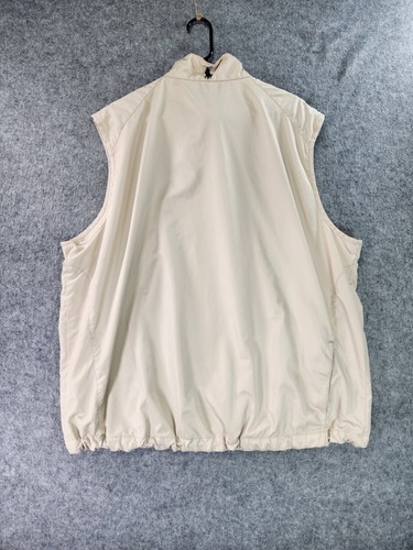 Polo Golf Ralph Lauren Vest Mens XXL Beige Sea Island Full Zip Pony Windbreaker - Picture 8 of 10