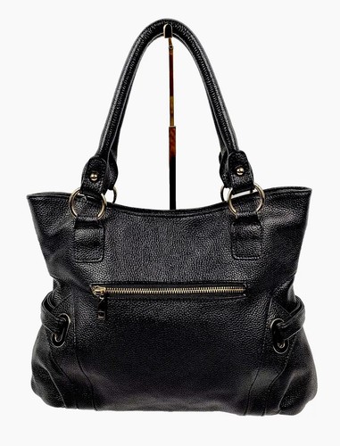 Borsa a tracolla Terzetto Hobo in pelle nera con ciottoli borsetta Italia - Foto 5 di 15