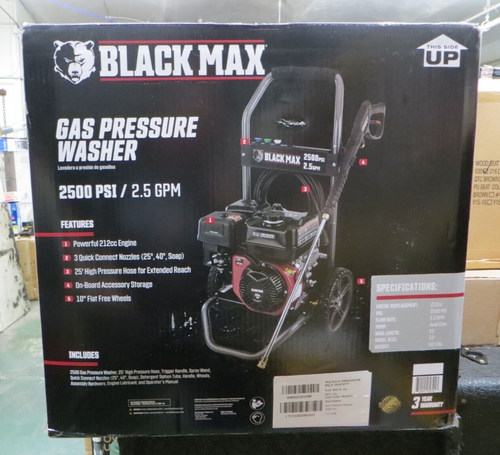 Black Max 2500 PSI Gas Pressure Washer 