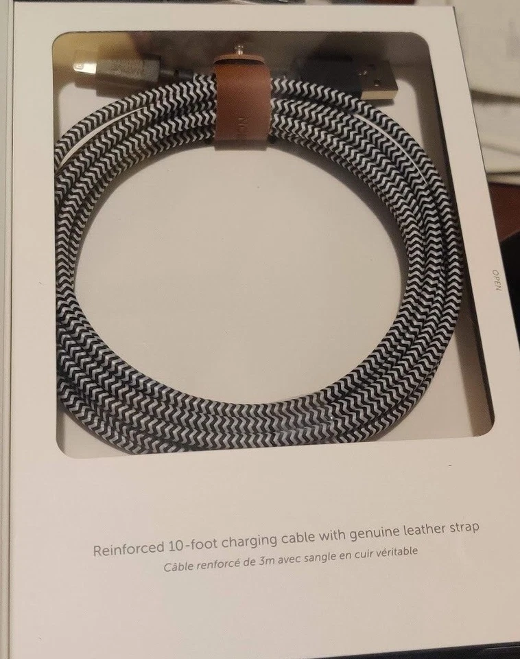 Native Union Lightning Belt Cable XL 3m Ultra-Strong iPhone iPad MFi-Certified - Image 3 of 4