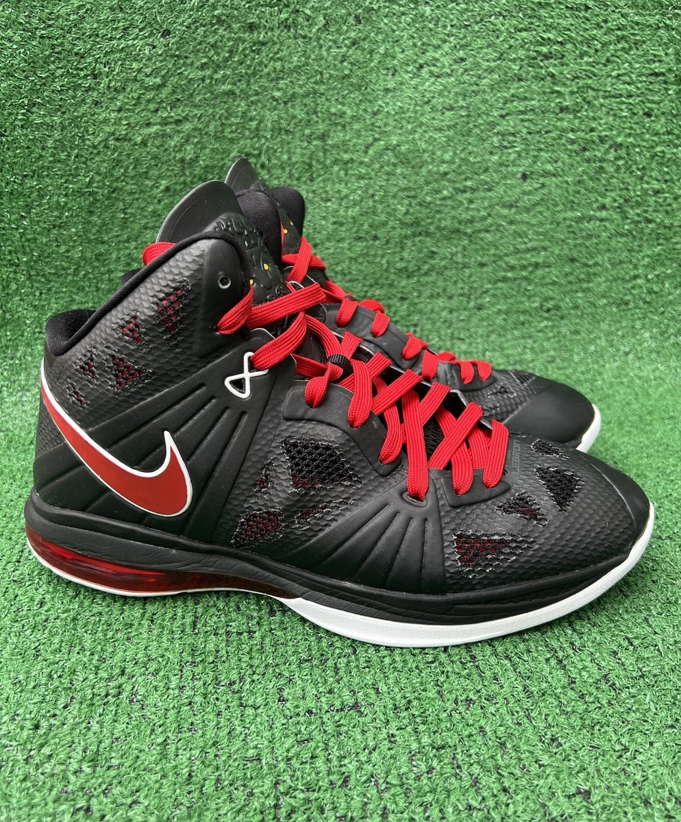 Nike LeBron 8 P.S. Black Red White - огромный выбор по лучшим