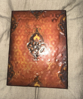 Sid Dickens T-224 ''The Cloak'' Collectible Tile, Distressed Abstract Wall Decor