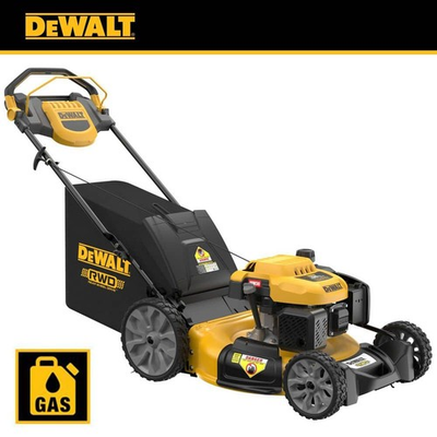 #ad DEWALT 21 in. 196cc E GOV Gas RWD Self Propelled Lawn Mower w High Wheels $449.95