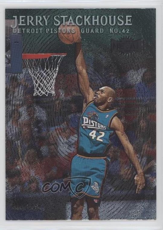 1999-00 Skybox Metal Emerald Jerry Stackhouse #122 0zs8
