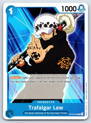 #ad One Piece ST03 008 Trafalgar Law C US Seller $0.99