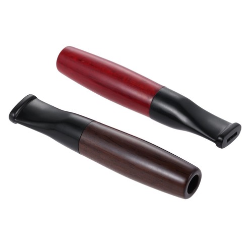 3.15" Short Wooden Cigarette Holder Cigarette Tobacco Pipe Fit Regular Cigarette - Picture 3 of 8
