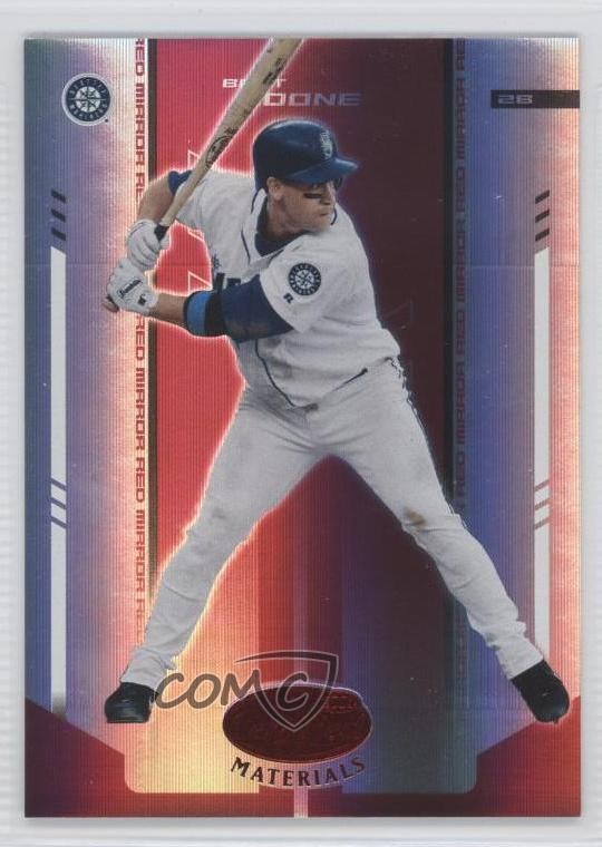 2004 Leaf Certified Materials Red Mirror 72/100 Bret Boone #26 0b5