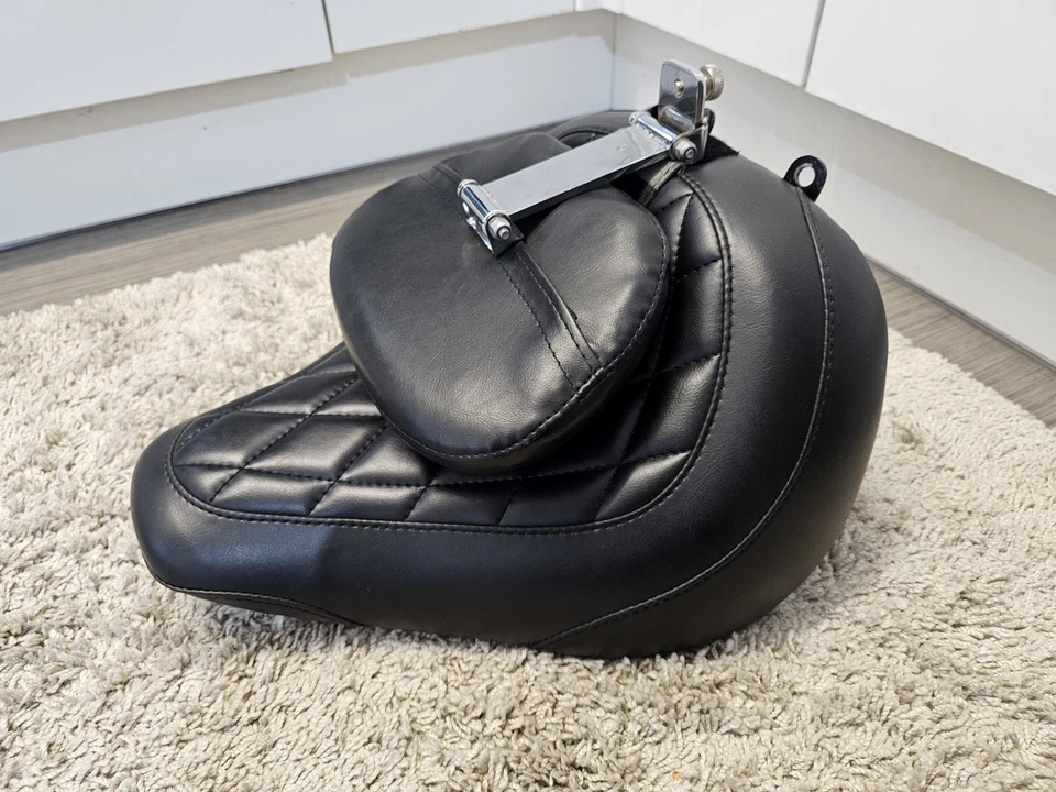 Mustang Tripper Solo Wide Seat with Backrest- Harley Davidson Brakeout  - Image 3 of 4