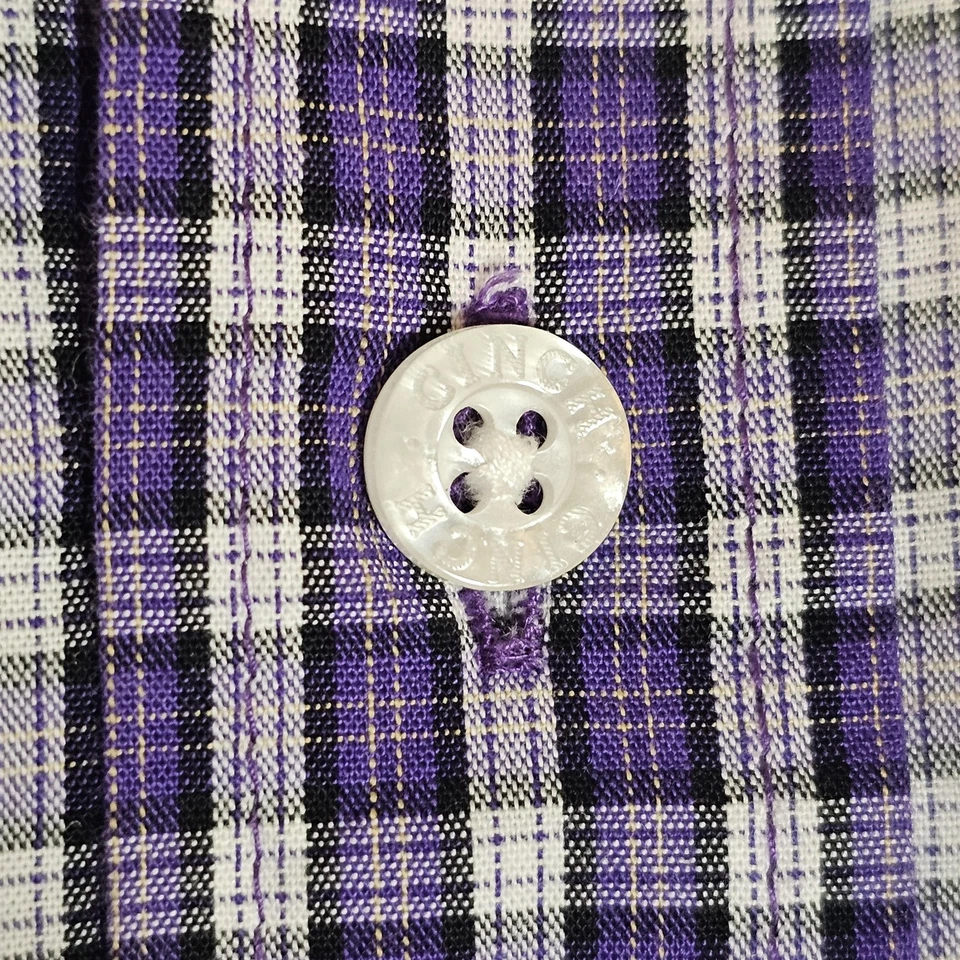 Cinch Shirt Boys Medium Plaid Button Down Western Rodeo Cowboy Long Sleeve - Imagem 2 de 4