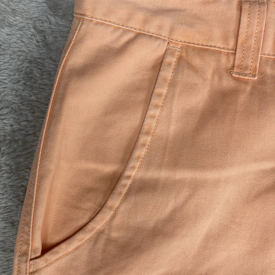 Брюки-капри Caribbean Joe размер 8 коралловые пески 100% хлопок с откидными карманами - Изображение 3 из 4