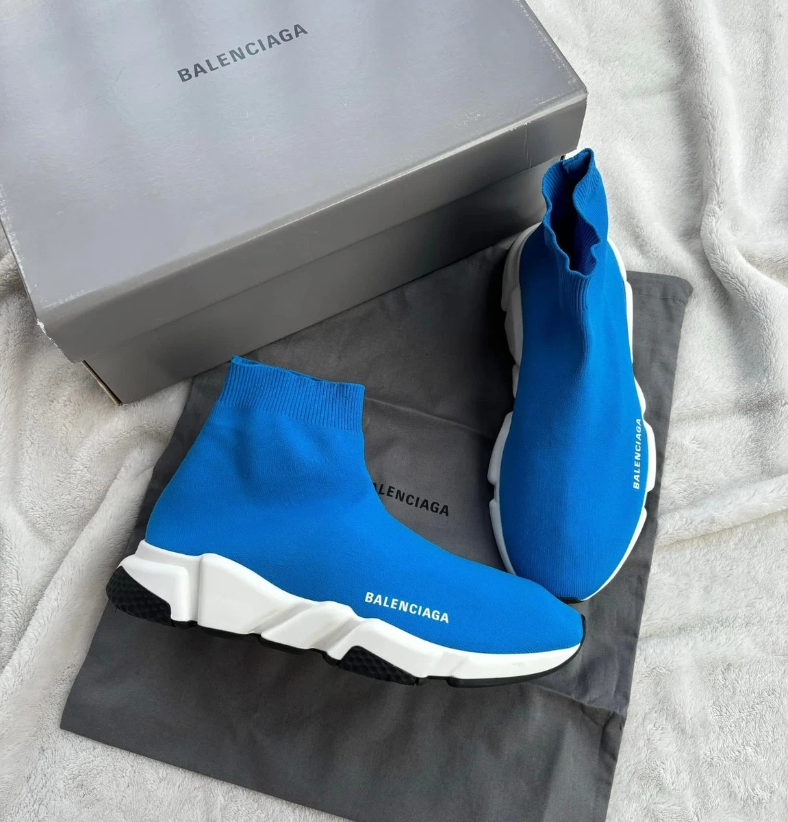 Adidas x Balenciaga Speed Sneaker Blue for sale | eBay