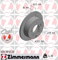 2X Bremsscheibe Coat Z Zimmermann 320.3812.20 FüR KIA Soul AM Koup TD Cerato 1 2