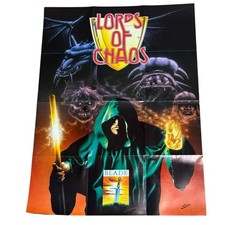 Affiche ancienne Lords of Chaos Blade années 80 rétro fantaisie jeu vidéo art