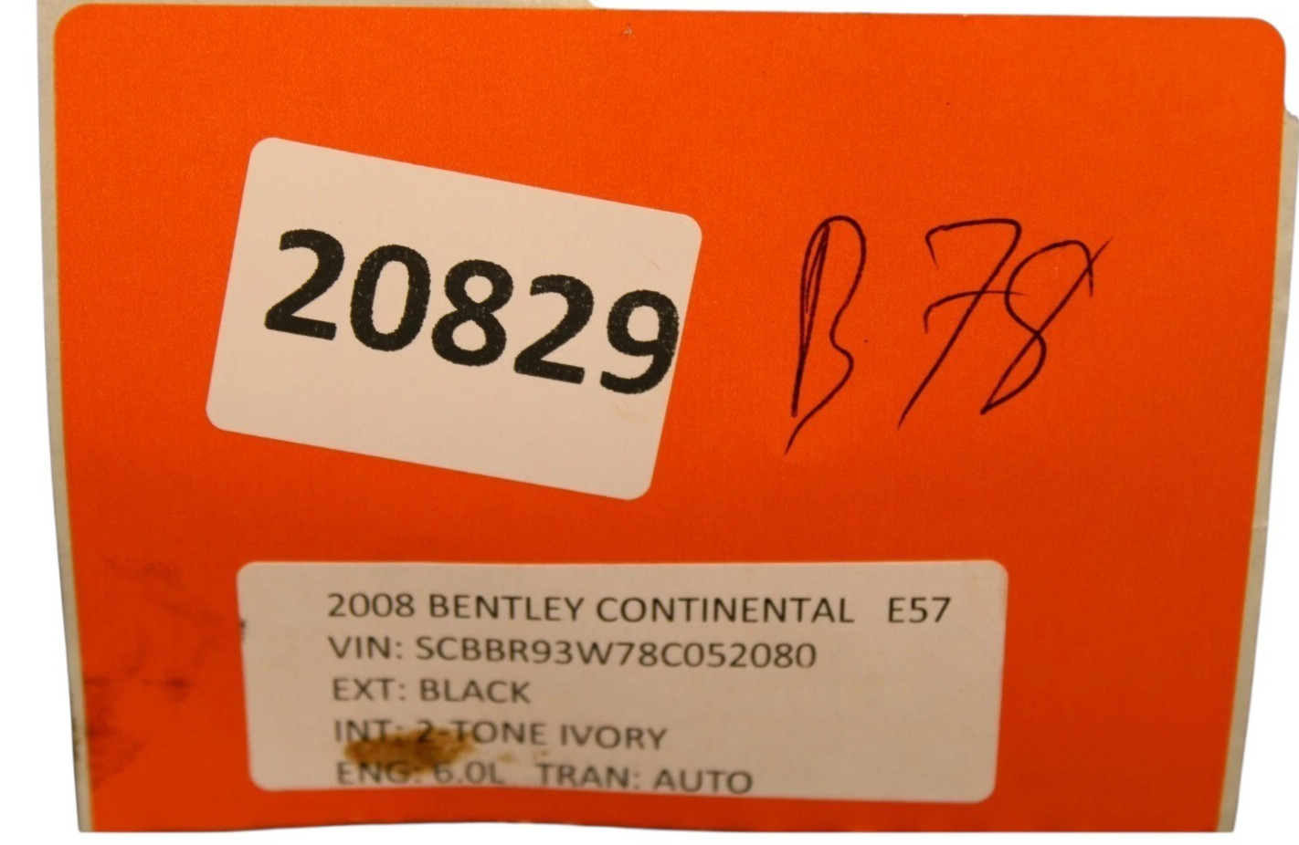 04-10 Bentley Continental Engine Right Throttle Body Valve Module 07C133062C Oem