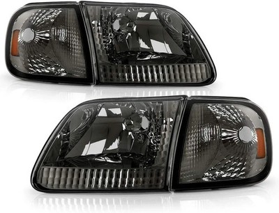 Headlights Driver Passenger Side for 1997-2004 Ford F150 Expedition 1997-99 F250