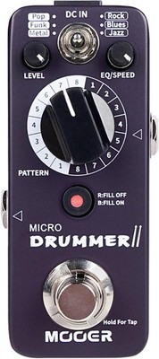 Micro Drummer Pedal Guitar Drum Machine Effect