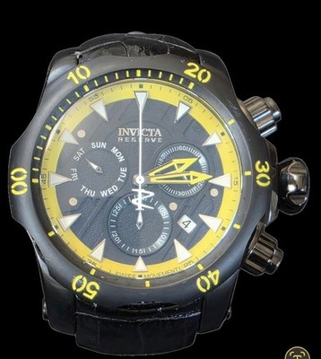 INVICTA 32946 Reserve Venom LE 330/700 Black Yellow Swiss Chrono Watch
