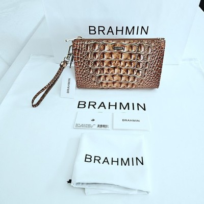 NEW BRAHMIN LUGGAGE BROWN DAISY